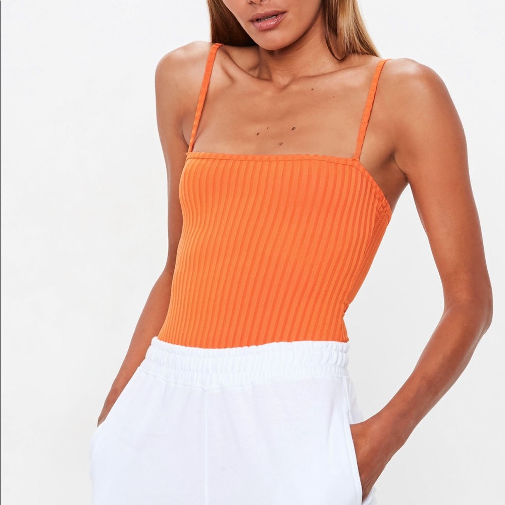 Orange bodysuit